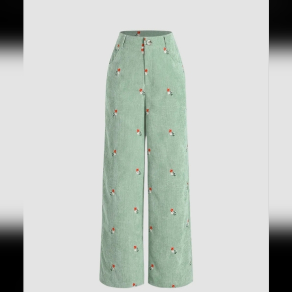 Cider Pants & Jumpsuits New With Tags Ditsy Floral Embroidery